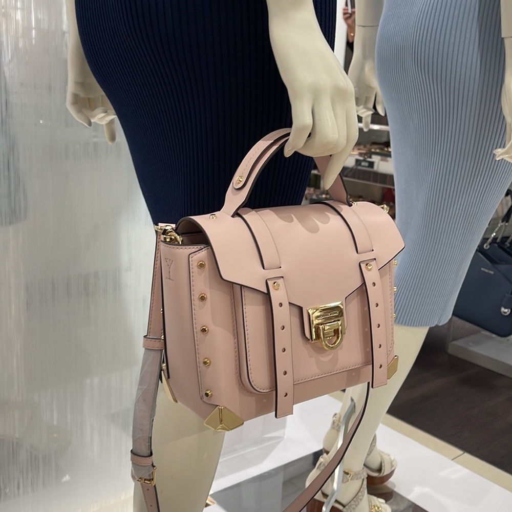 MICHAEL KORS MANHATTAN MEDIUM TOP HANDLE SCHOOL SATCHEL CROSSBODY BAG 
NWT - Picture 4 of 16